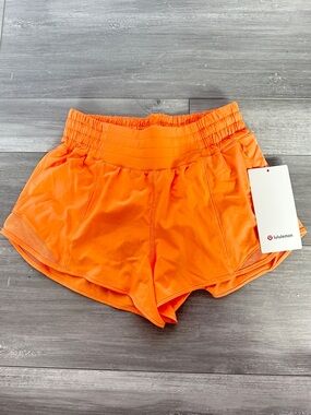 Lululemon hotty hot shorts orange soda size 4
